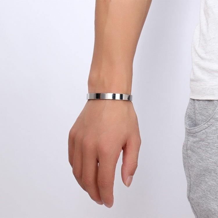Vòng tay bề mặt thép không gỉ rộng 8mm cho nữ và nam, màu vàng hồng, bạc, đen, vàng