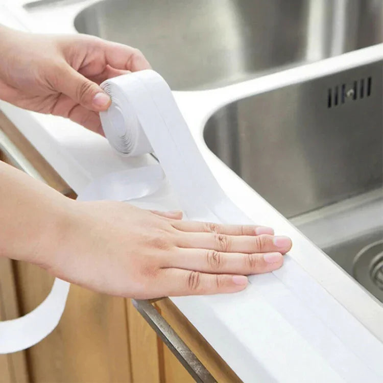 Băng Keo Dán Chống Thấm Chống Mốc Vật Liệu PVC Bền Bỉ Băng Keo Niêm Phong Tường Nhà Bếp Phòng Tắm, 3.8cm x 3.2m, 2.2cm x 3.2m