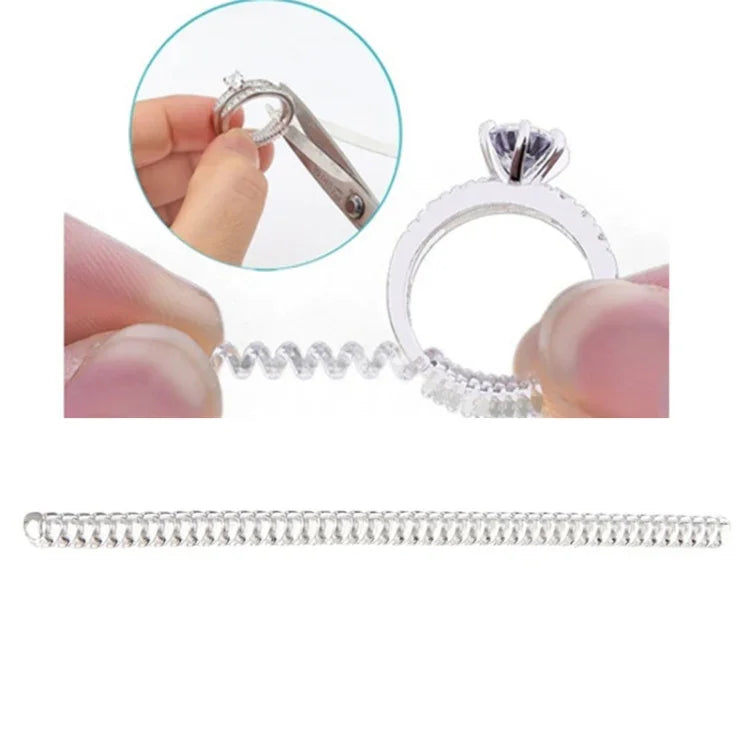 Dụng cụ điều chỉnh kích thước nhẫn xoắn ốc cổ điển, bộ giảm chặt bảo vệ, phụ kiện trang sức 3mm