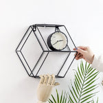 Kệ tường lưới lục giác bằng sắt rèn treo trang trí nhà