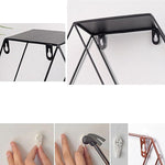 Kệ tường lưới lục giác bằng sắt rèn treo trang trí nhà