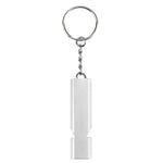 Còi sinh tồn ngoài trời cắm trại leo núi mini di động 120db ống đôi tần số kép, bộ 3 cái bạc, bộ 3 cái vàng