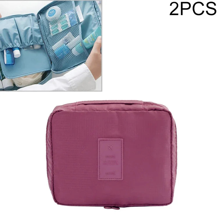 Bộ 2 túi đựng trang điểm chống nước, túi tổ chức du lịch cho bộ dụng cụ vệ sinh cá nhân