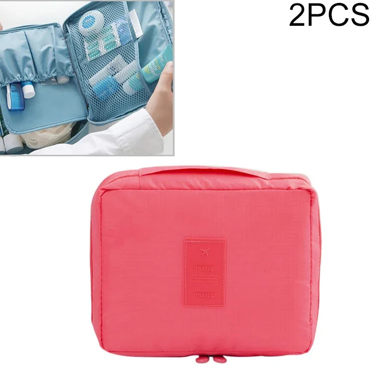 Bộ 2 túi đựng trang điểm chống nước, túi tổ chức du lịch cho bộ dụng cụ vệ sinh cá nhân