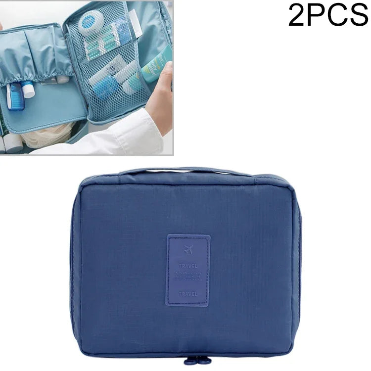 Bộ 2 túi đựng trang điểm chống nước, túi tổ chức du lịch cho bộ dụng cụ vệ sinh cá nhân
