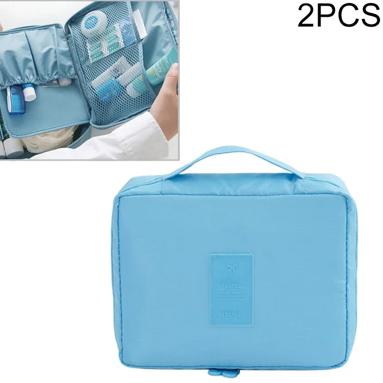 Bộ 2 túi đựng trang điểm chống nước, túi tổ chức du lịch cho bộ dụng cụ vệ sinh cá nhân