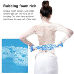 2 cái khăn tắm lưới nylon dài, bông tắm tẩy tế bào chết, khăn chà tắm rửa mặt