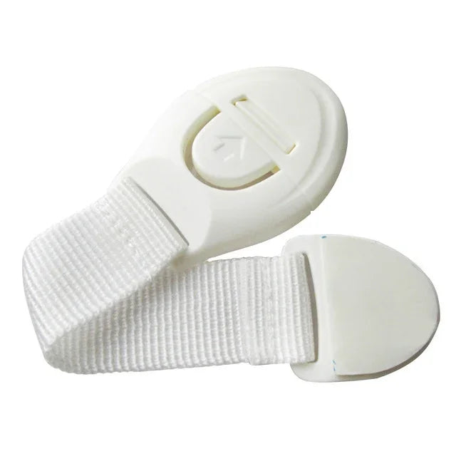 Bộ 10 khóa an toàn trẻ em bảo vệ cửa khóa cho trẻ em, khóa nhựa màu trắng, 10 cái
