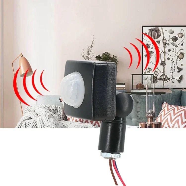 Công tắc đèn pha tường cảm biến chuyển động hồng ngoại PIR an ninh tự động, 10mm, 12mm