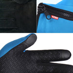 Găng tay đạp xe ngón dài bằng neoprene PU thoáng khí, da ấm, găng tay thể thao ngoài trời mùa đông, L, XL, M