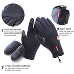 Găng tay đạp xe ngón dài bằng neoprene PU thoáng khí, da ấm, găng tay thể thao ngoài trời mùa đông, L, XL, M