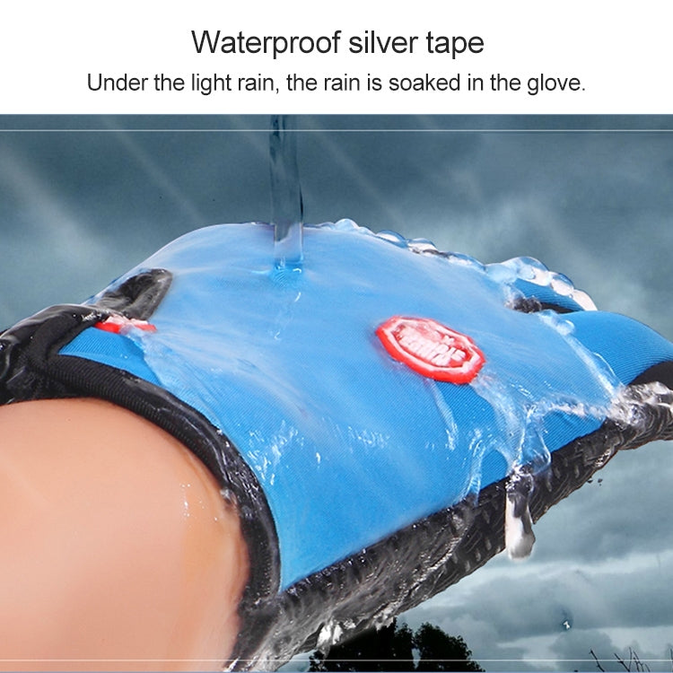 Găng tay đạp xe ngón dài bằng neoprene PU thoáng khí, da ấm, găng tay thể thao ngoài trời mùa đông, L, XL, M
