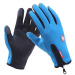 Găng tay đạp xe ngón dài bằng neoprene PU thoáng khí, da ấm, găng tay thể thao ngoài trời mùa đông, L, XL, M