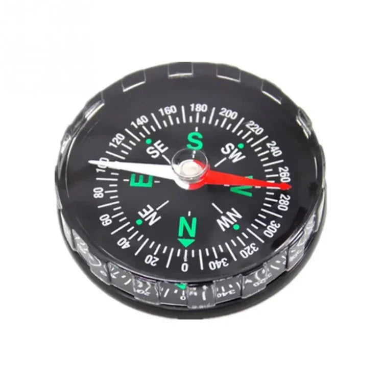 10 cái la bàn mini chính xác di động, thiết bị hướng dẫn thực tế cho cắm trại, leo núi, định hướng Bắc, thiết kế nút bấm, 45mm
