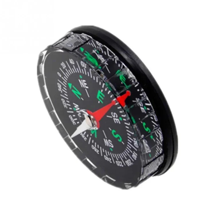 10 cái la bàn mini chính xác di động, thiết bị hướng dẫn thực tế cho cắm trại, leo núi, định hướng Bắc, thiết kế nút bấm, 45mm