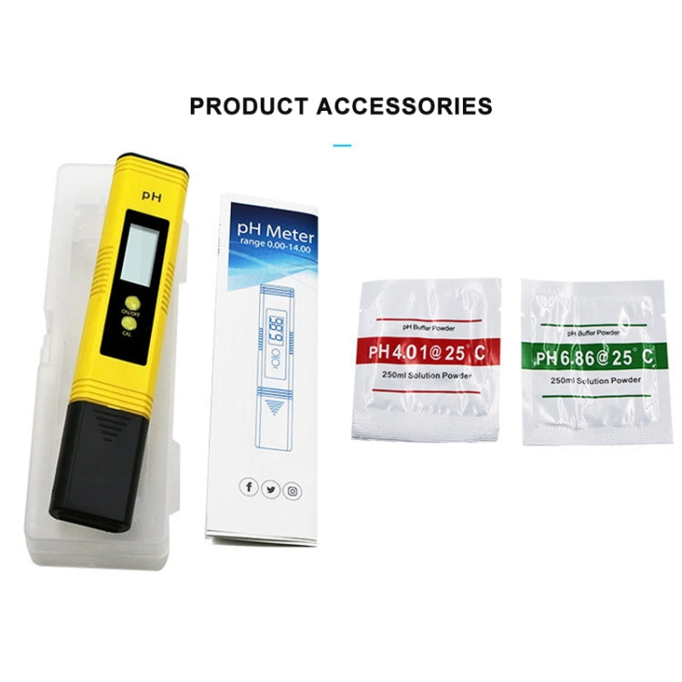 Bút thử PH di động chính xác cao, máy đo độ axit PH, thiết bị phát hiện chất lượng nước PH