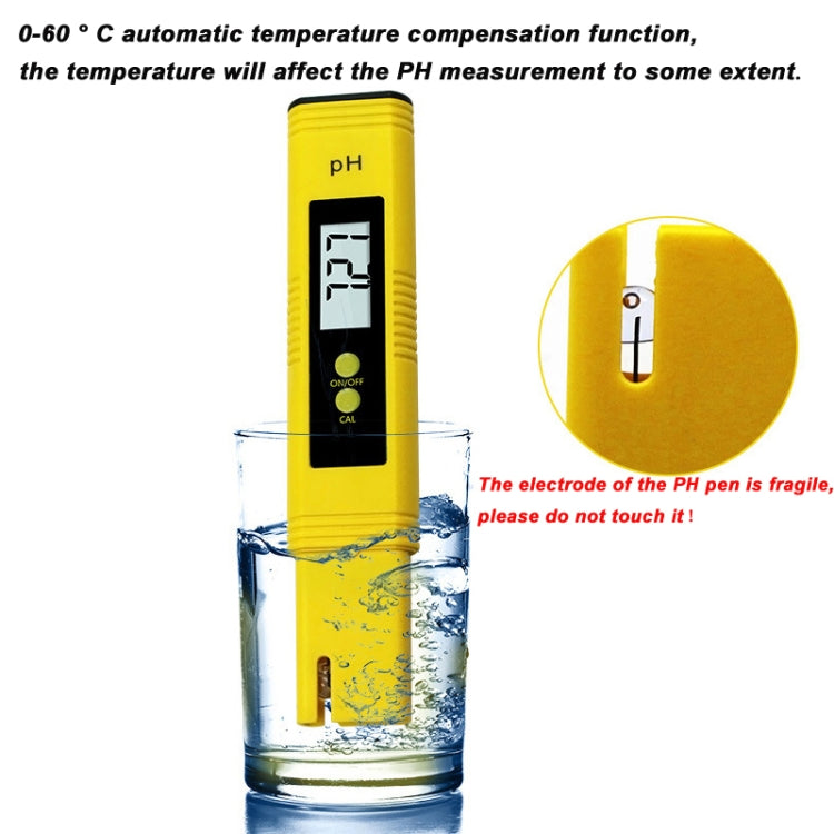 Bút thử PH di động chính xác cao, máy đo độ axit PH, thiết bị phát hiện chất lượng nước PH