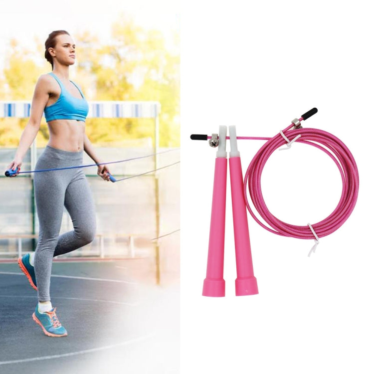 Dây nhảy thể dục điều chỉnh bằng dây thép, chiều dài: 3m, dây nhảy dây thép (màu hồng đậm), dây nhảy dây thép (màu đen), dây nhảy dây thép (màu xanh dương), dây nhảy dây thép (màu xám), dây nhảy dây thép (màu xanh lá), dây nhảy dây thép (màu cam)