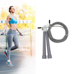 Dây nhảy thể dục điều chỉnh bằng dây thép, chiều dài: 3m, dây nhảy dây thép (màu hồng đậm), dây nhảy dây thép (màu đen), dây nhảy dây thép (màu xanh dương), dây nhảy dây thép (màu xám), dây nhảy dây thép (màu xanh lá), dây nhảy dây thép (màu cam)