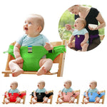 Ghế ăn di động có dây an toàn, dây đai kéo giãn, ghế ăn cho bé, ghế tăng cường ngồi