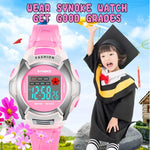 Đồng hồ thể thao điện tử phát sáng chống nước SYNOKE 99329 cho trẻ em, màu đen, xanh dương, xanh lá, hồng, tím, đỏ