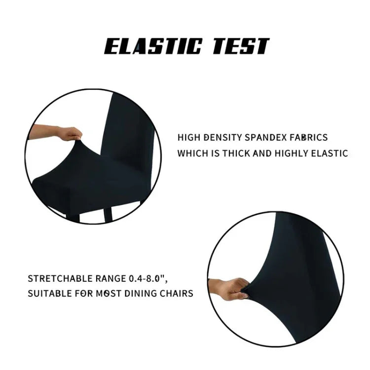 Áo ghế màu trơn hiện đại co giãn Spandex bọc ghế cưới tiệc cưới bọc ghế ăn phong cách đồng quê khách sạn, kích thước phổ thông