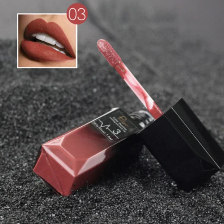 Son bóng chống nước, son lì, mỹ phẩm trang điểm màu nude, các số 1# đến 21#