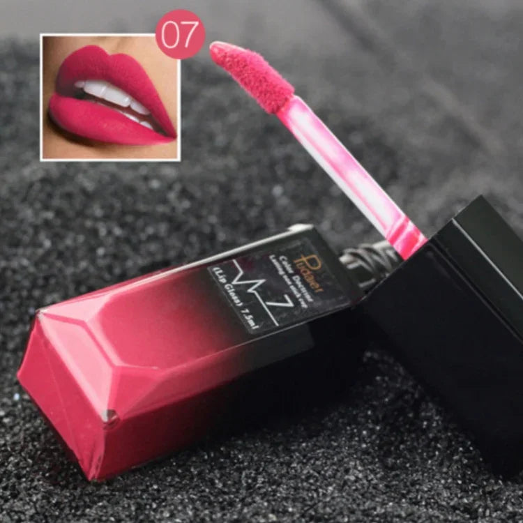 Son bóng chống nước, son lì, mỹ phẩm trang điểm màu nude, các số 1# đến 21#