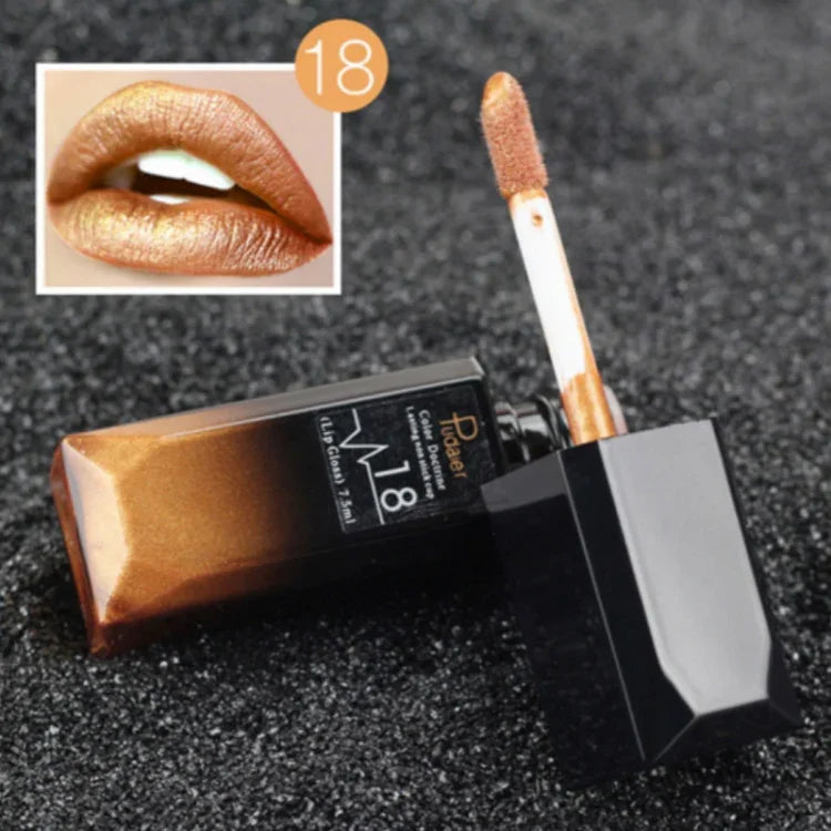 Son bóng chống nước, son lì, mỹ phẩm trang điểm màu nude, các số 1# đến 21#