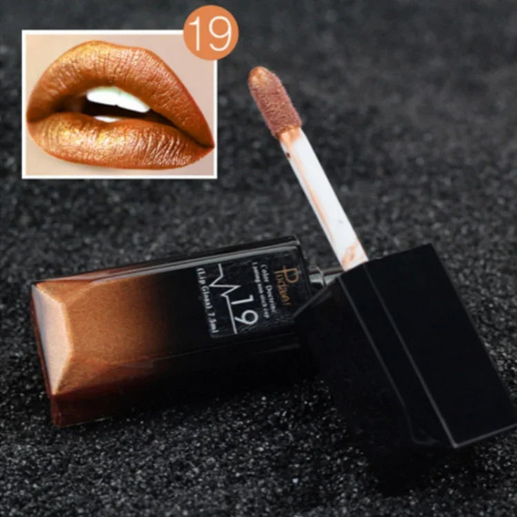 Son bóng chống nước, son lì, mỹ phẩm trang điểm màu nude, các số 1# đến 21#