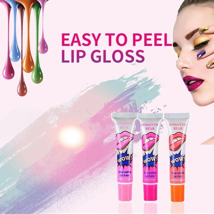 2 Cái Son Bóng Dễ Tẩy Trang Lâu Trôi Chống Nước Matte Son Môi Nữ Mỹ Phẩm, đỏ dưa hấu, Đào dễ thương, Đỏ quyến rũ, Hồng hoa hồng, Đỏ cherry, Cam ngọt