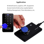 10 cái Chip thẻ ID TK/EM4100 125KHz, móc khóa vòng chìa khóa