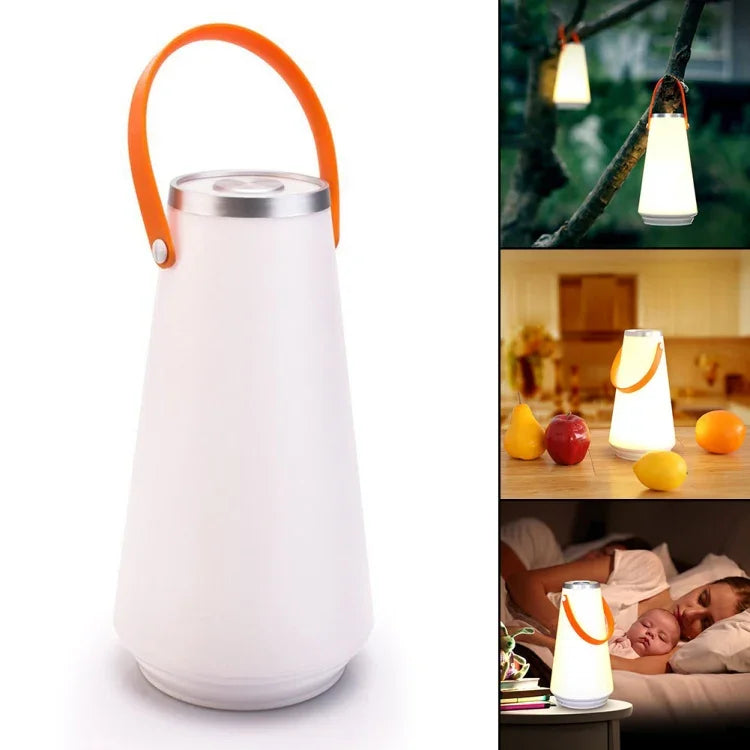 Đèn bàn LED sạc lại có công tắc cảm ứng di động, đèn ngủ khẩn cấp ngoài trời cắm trại có tay cầm
