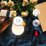 Đèn bàn LED sạc lại có công tắc cảm ứng di động, đèn ngủ khẩn cấp ngoài trời cắm trại có tay cầm