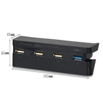2 Cái Bộ mở rộng USB cho PS4 Slim Phụ kiện cho máy chơi game Play Station 4 Slim USB HUB 3.0 Tốc độ cao, cho PS4 Slim