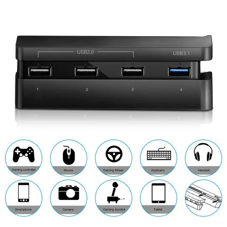 2 Cái Bộ mở rộng USB cho PS4 Slim Phụ kiện cho máy chơi game Play Station 4 Slim USB HUB 3.0 Tốc độ cao, cho PS4 Slim