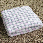 Chăn Thú Cưng Vải Flannel Mềm In Chấm Bi Thoáng Khí Thảm Giường Ấm Áp Bọc Đệm Ngủ Cho Chó Mèo, S, M, L