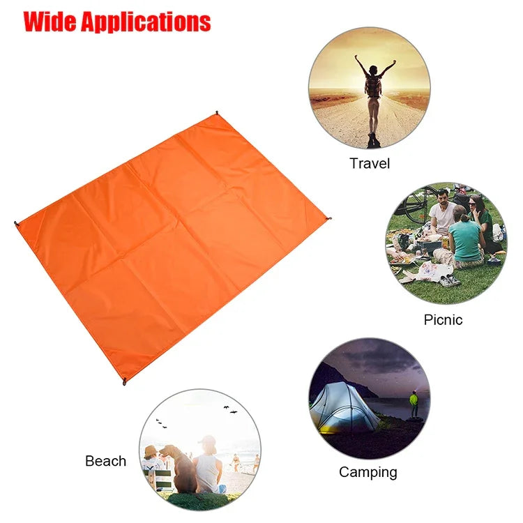Thảm dã ngoại cắm trại ngoài trời chống thấm nước di động, chăn bãi biển, đệm thảm, 100cm*140cm, 150cm*140cm, 200cm*140cm