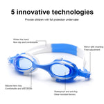 Bộ đồ bơi 4 trong 1 cho trẻ em gồm kính bơi silicon chống nước và chống mờ hình cua hoạt hình + mũ bơi in họa tiết + kẹp mũi, nút tai + túi đựng, Bộ bơi 4 trong 1 (Cua xanh), Bộ bơi 4 trong 1 (Cua hồng)