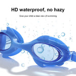 Bộ đồ bơi 4 trong 1 cho trẻ em gồm kính bơi silicon chống nước và chống mờ hình cua hoạt hình + mũ bơi in họa tiết + kẹp mũi, nút tai + túi đựng, Bộ bơi 4 trong 1 (Cua xanh), Bộ bơi 4 trong 1 (Cua hồng)
