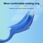 Bộ đồ bơi 4 trong 1 cho trẻ em gồm kính bơi silicon chống nước và chống mờ hình cua hoạt hình + mũ bơi in họa tiết + kẹp mũi, nút tai + túi đựng, Bộ bơi 4 trong 1 (Cua xanh), Bộ bơi 4 trong 1 (Cua hồng)