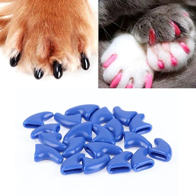 20 Cái Nắp Móng Mềm Silicone Cho Mèo / Móng Chân Mèo / Bảo Vệ Móng Thú Cưng / Bao Móng Mèo, XS, S, L