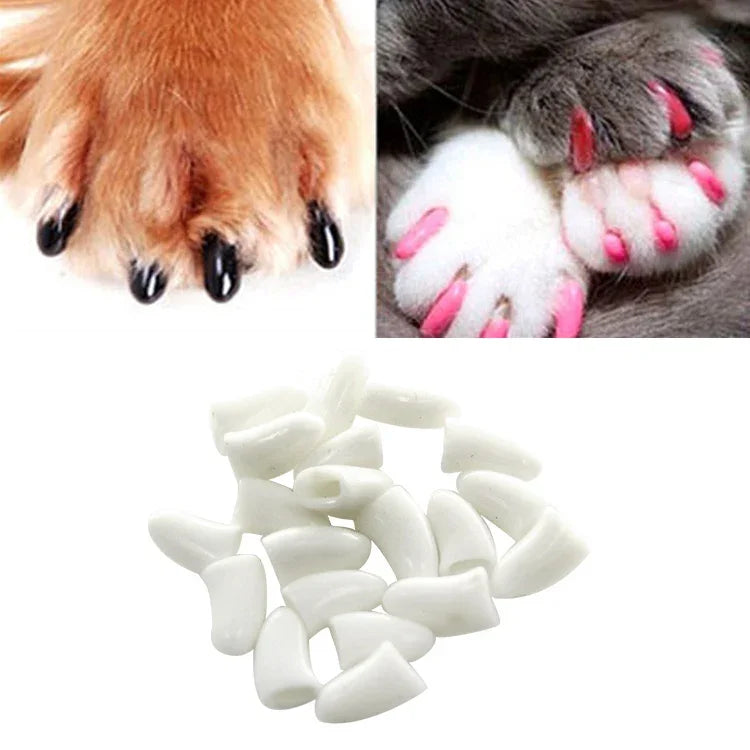 20 Cái Nắp Móng Mềm Silicone Cho Mèo / Móng Chân Mèo / Bảo Vệ Móng Thú Cưng / Bao Móng Mèo, XS, S, L