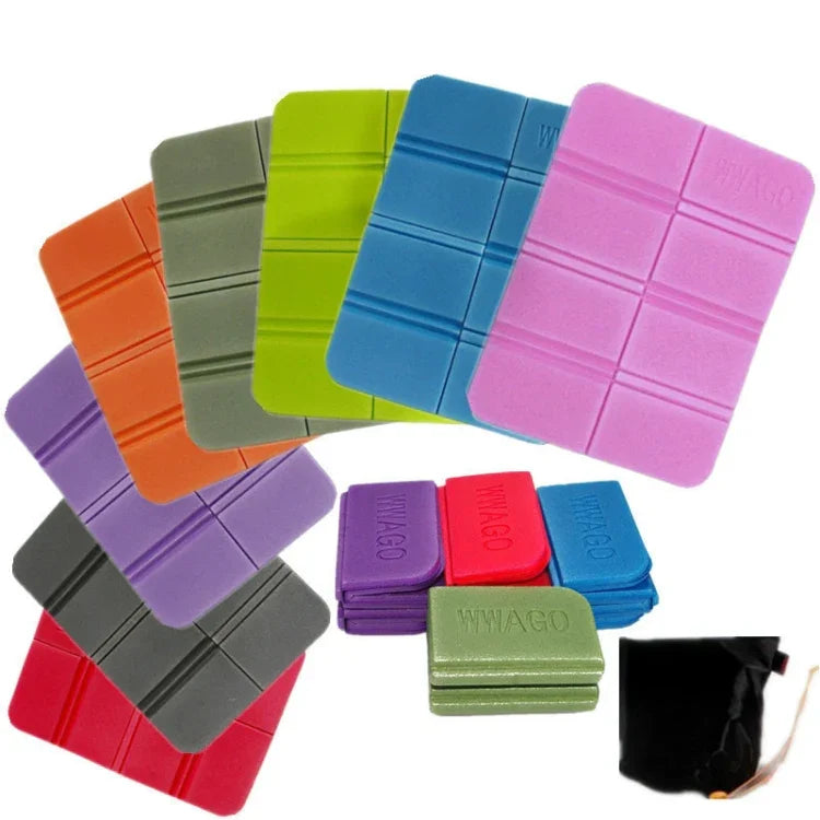 Thảm cắm trại gấp XPE, đệm nhỏ di động, chống ẩm, chống thấm, chống bẩn, thảm dã ngoại, thảm bãi biển, 38.5x27.5cm xanh dương, 38.5x27.5cm xanh quả, 38.5x27.5cm cam
