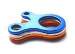 10 cái khóa dây lều cắm trại móc khóa carabiner móc treo siết dây chống gió, khóa hợp kim nhôm (Xanh dương), khóa hợp kim nhôm (Bạc)