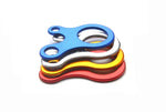 10 cái khóa dây lều cắm trại móc khóa carabiner móc treo siết dây chống gió, khóa hợp kim nhôm (Xanh dương), khóa hợp kim nhôm (Bạc)