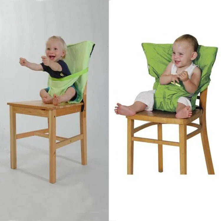 Ghế di động cho bé, ghế trẻ em, ghế ăn gấp gọn, có thể giặt, dây an toàn