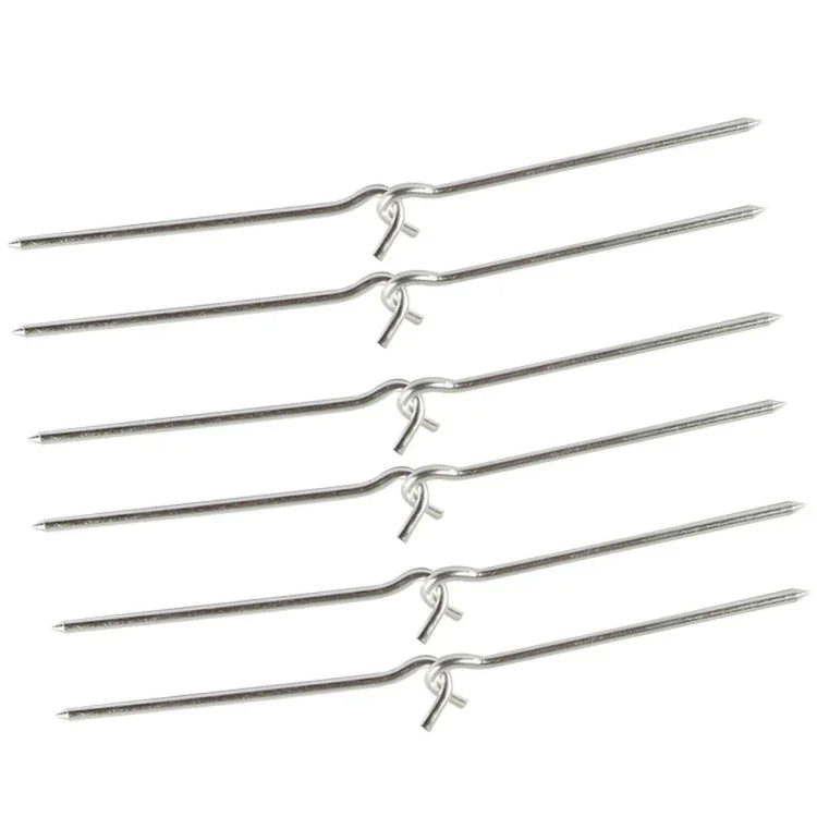 10 cây cọc lều hợp kim nhôm, đinh cắm lều, phụ kiện cắm trại đi bộ đường dài, cọc lều bơm hơi