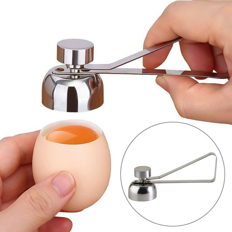 Kéo cắt trứng kim loại, dụng cụ mở vỏ trứng luộc sống và chín bằng thép không gỉ, dụng cụ nhà bếp sáng tạo, dụng cụ mở trứng