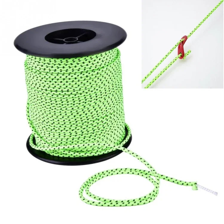 Dây phản quang đường kính 2.5mm, dây lều chống gió, dây cắm trại phản quang, dài 50m